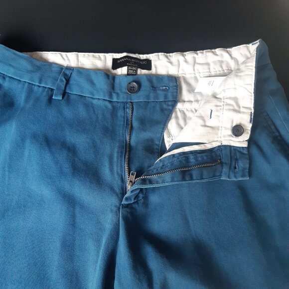 Banana Republic Emerson SZ 31"x30" Men's Cotton Blue Pants Chinos - Picture 2 of 9